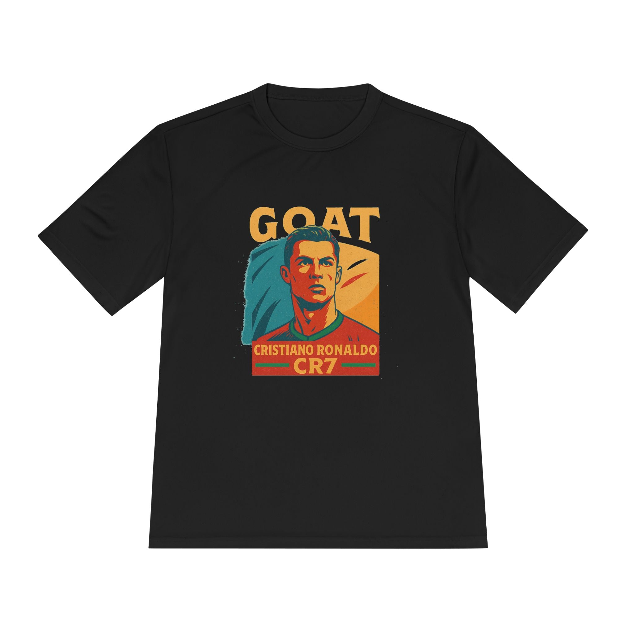 Cristiano Ronaldo GOAT Moisture Wicking Tee, Soccer Fan Shirt, Athletic Wear, Sports Gift, Unisex Sports T-Shirt - My Store